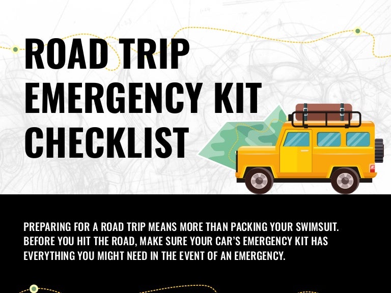 Road Trip Emergency Kit Checklist