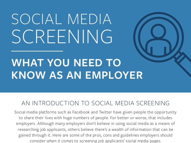 Social Media Screening