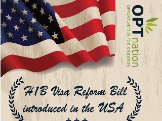H1B Visa Reform Bill introduced in USA | Immigration Reform under Donald Trump