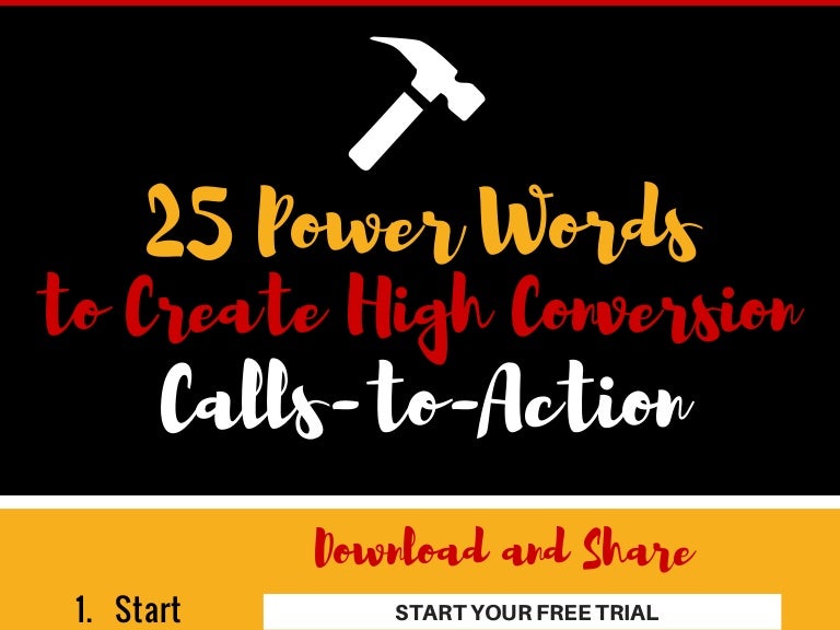 25 Power Words to Create High Conversion CallstoAction [Infographic]