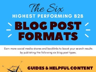The Six Highest Performing B2B Blog Post Formats