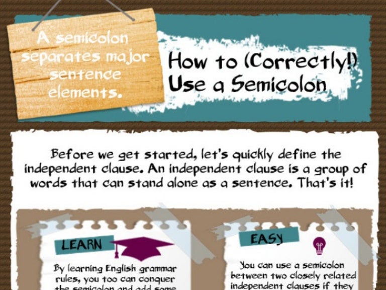 How to (Correctly) Use a Semicolon