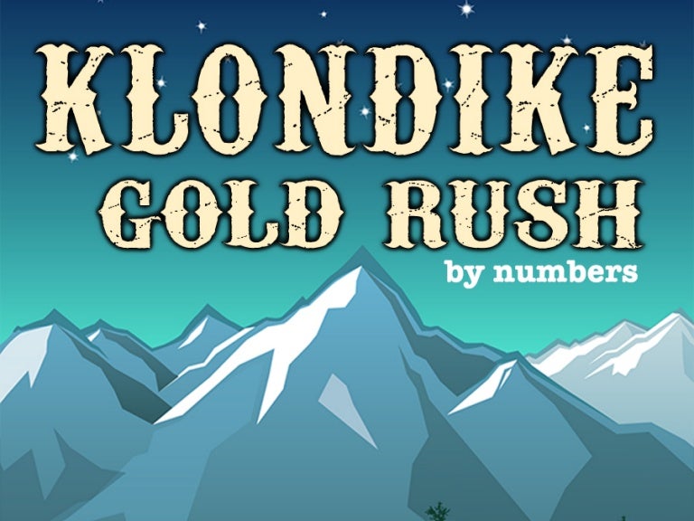 Klondike Gold Rush by numbers Infographic