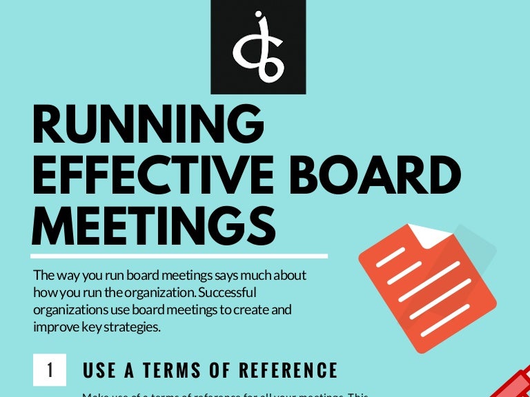 Running Effective Board Meetings
