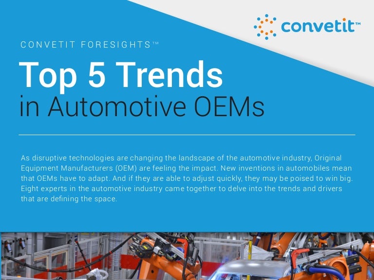 Top 5 Trends in Automotive OEMs