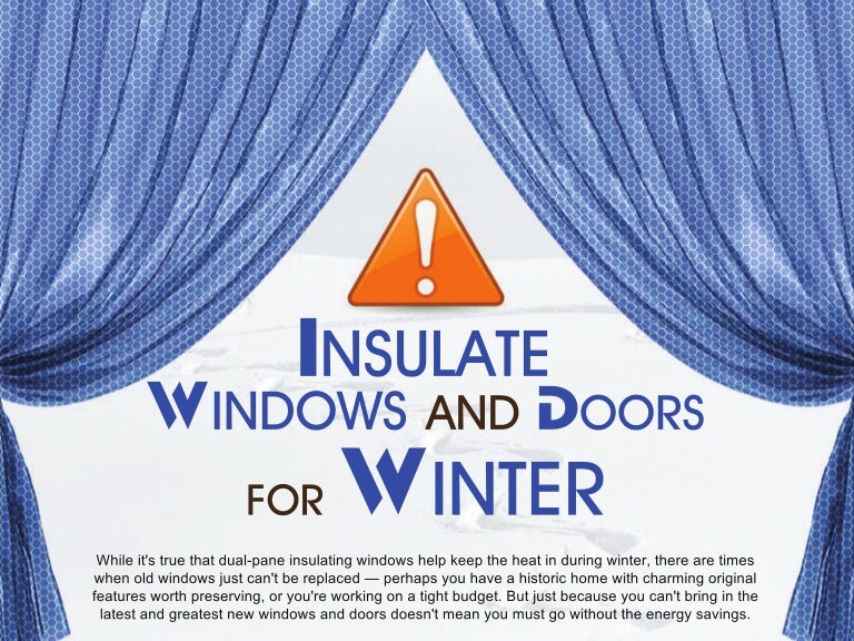 Insulate Windows and Doors for Winter