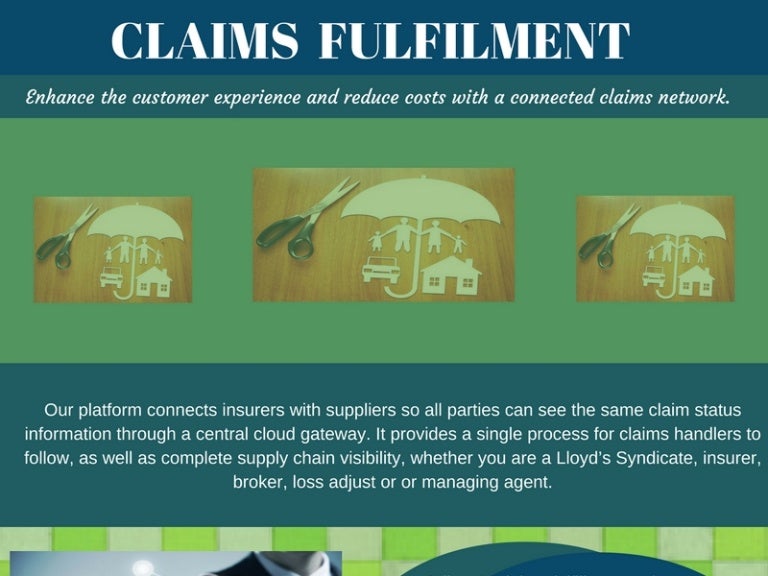 Insurance software claims fulfillment