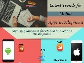 Latest trends for mobile apps development