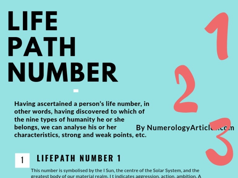 The Life Path Number And What It Indicate