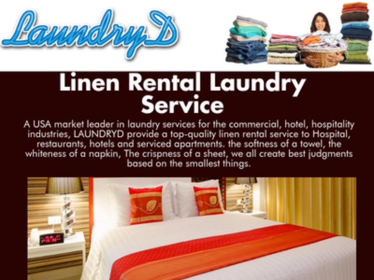 Linen rental laundry service