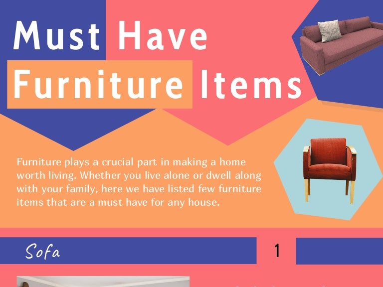 Must Have Furniture Items