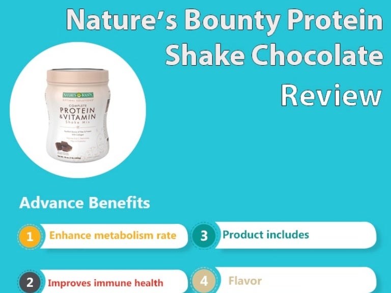 Nature Bounty Protein Shake Review Infographic