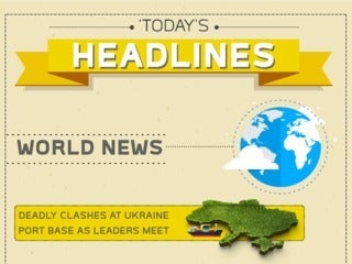 Headline News Infographic April 18, 2014