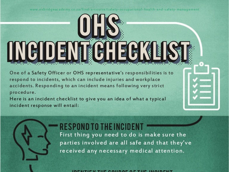 OHS Incident Checklist