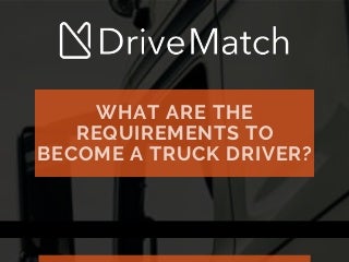 For Carriers Jobs - DriveMatch