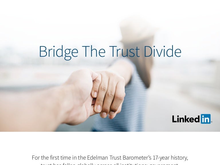 Bridge The Trust Divide [Infographic]