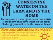 Conserving Water on the Farm and in...