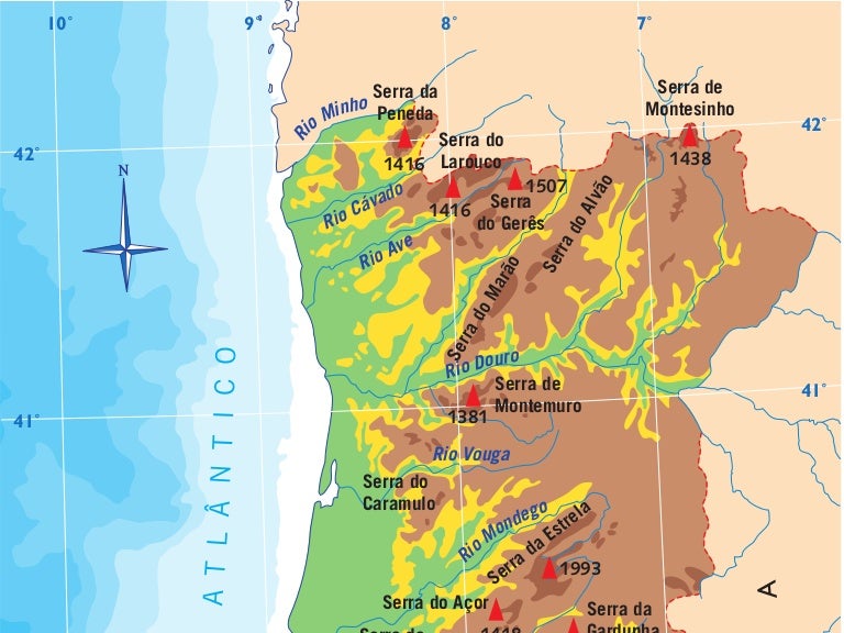 21+ Mapa Do Relevo De Portugal Continental Images