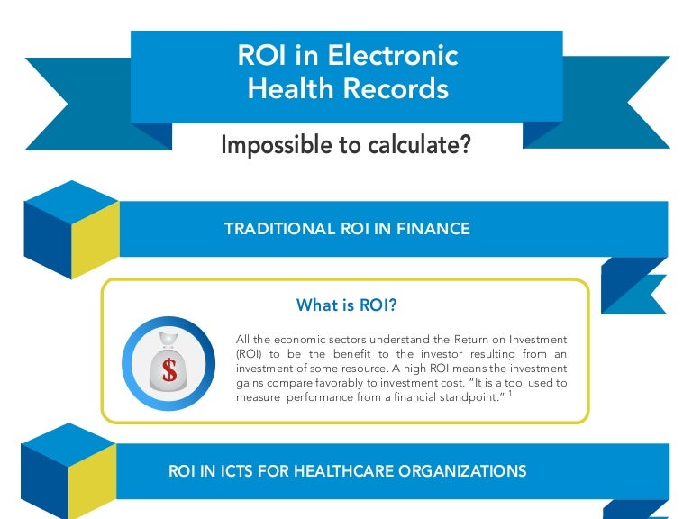 ROI in electronic health records