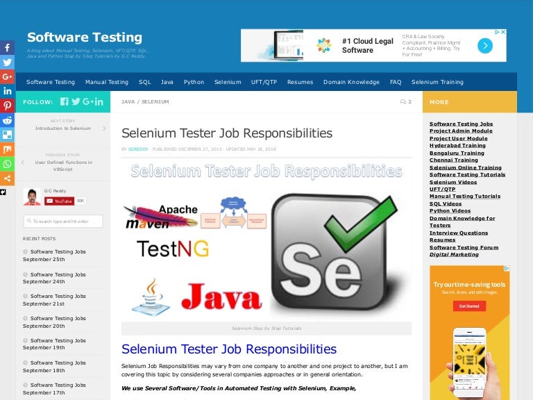 selenium-tester-job-responsibilities-software-testing
