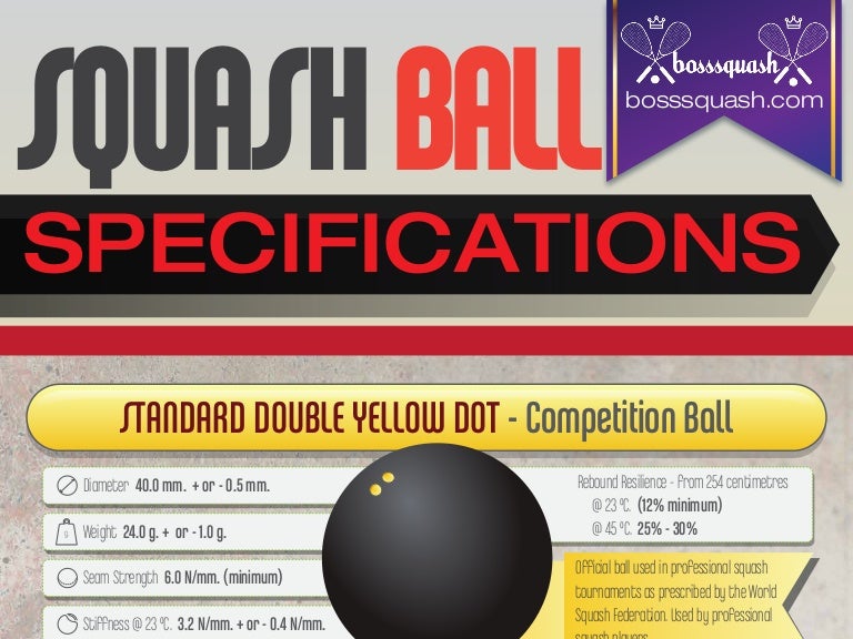 Check Out The Squash Ball Specifications