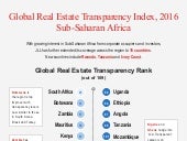 Real estate transparency in Sub-Sah...