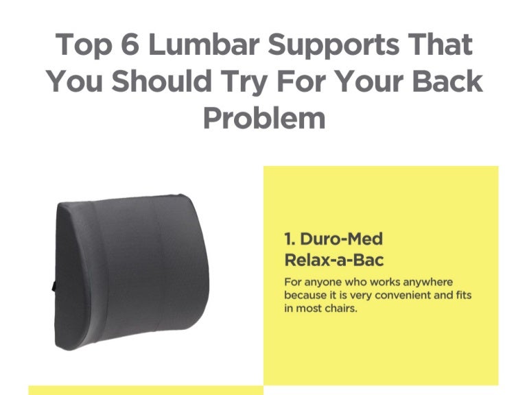 Top 6 Lumbar Supports That You Should Try For Your Back Problem