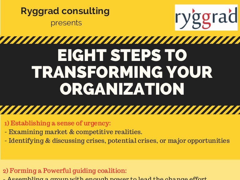 Eight Steps to Transforming Your Organization
