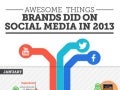 Awesome things Brands did on Social Media in 2013 [INFOGRAPHIC]