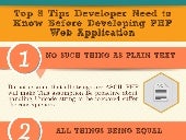 Top 8 Tips Developer Need to Know Before Developing PHP Web Application