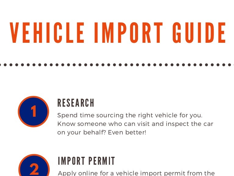 Vehicle import guide Australia