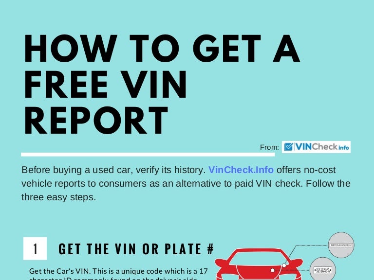 How to get free VIN report with VinCheck.Info?