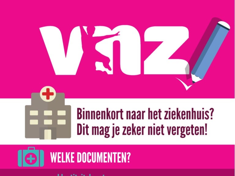 VNZ Wat meenemen naar het ziekenhuis? Infografiek