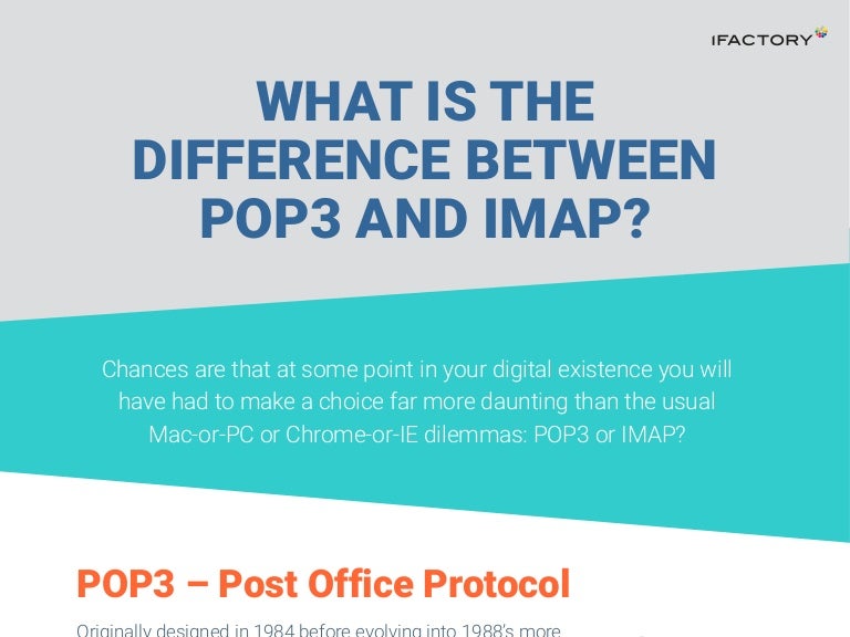 What is the difference between POP3 and IMAP? [INFOGRAPHIC]