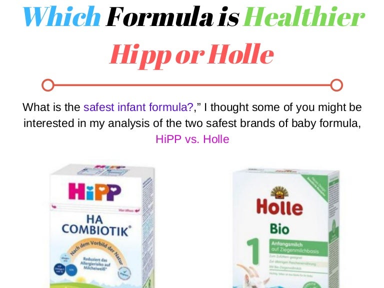 hipp and holle formula