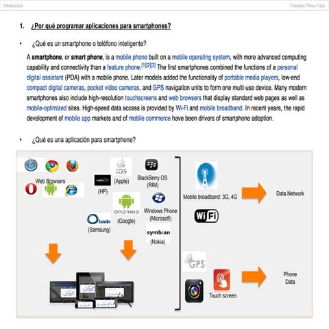 Introducción al desarrollo de aplicaciones para dispositivos móviles