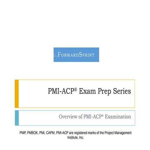 About PMI-ACP Examination