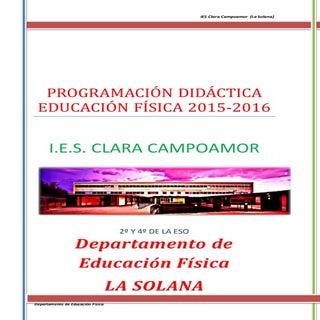 Programación Didáctica de Educación...