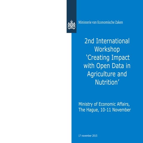 Introduction: 2nd International Workshop 'Creating Impact with Open Data in A...