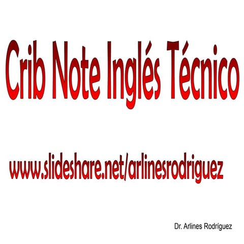 0. Crib Note Ingles Tecnico