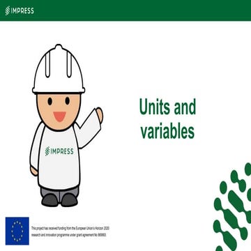Units and variables
