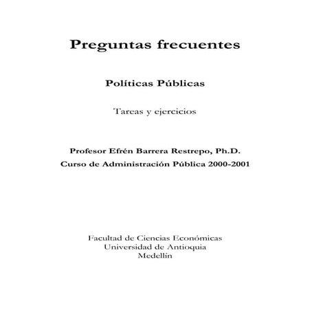 POLÍTICAS PÚBLICAS: Preguntas frecuentes sobre Políticas Públicas.pdf