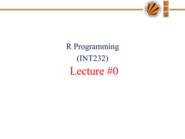 R programming | PPT