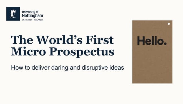 The Micro Prospectus - Simon Fairbanks & Nicola Anderton 