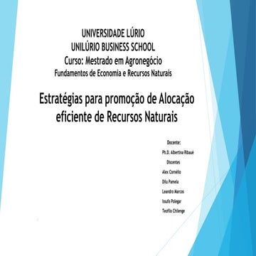 Aula7 gestão política e recursos naturais | PDF