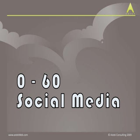 Social Media: 0-60