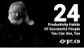 24 Productivity Habits of Successful People - by @prdotco