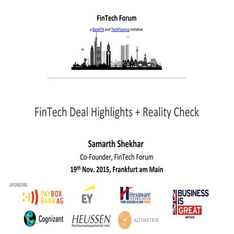 Deal Highlights / 6th FinTech Forum