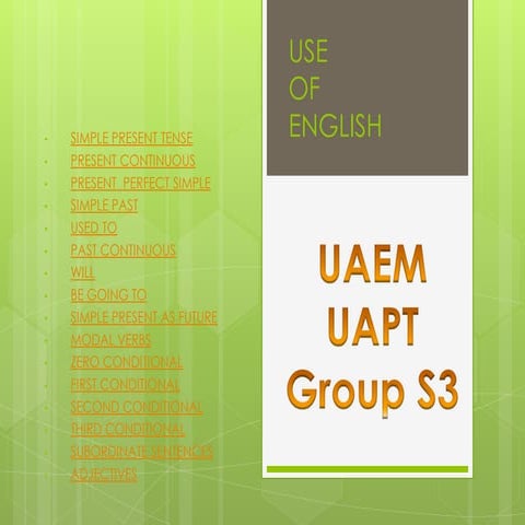 Use of english