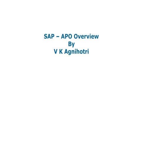 sap-apo overview